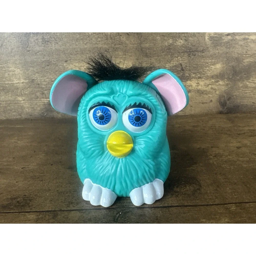 FURBY Vintage McDonald's 1998 Teal Happy Meal Toy Clean Fast And Safe Shipping - Picture 1 of 9